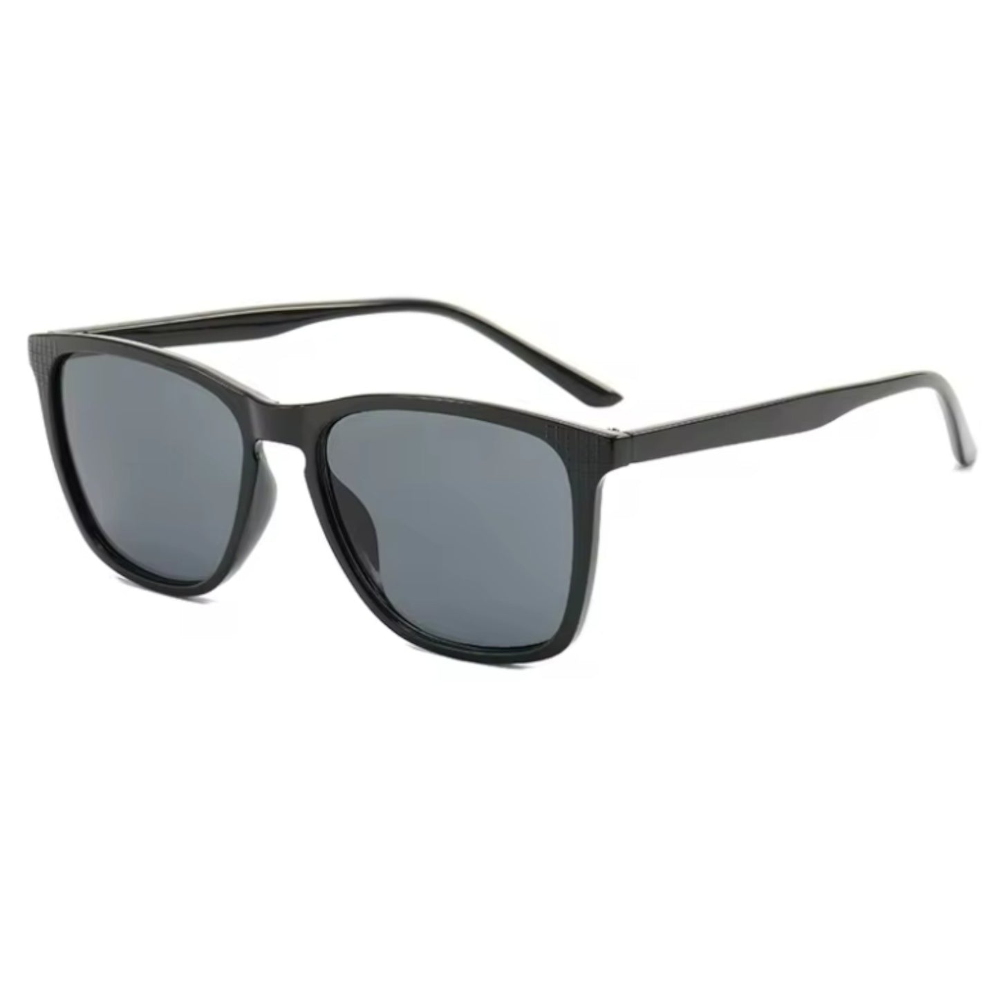 Lunettes de soleil pinigoon la numero 18 noir de profil sur fond blanc